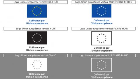 Logos UE verticaux